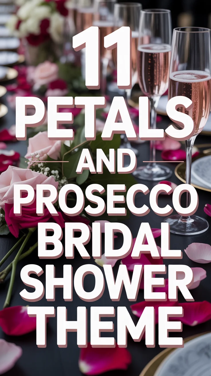 🥂 11 Petals And Prosecco Bridal Shower Theme