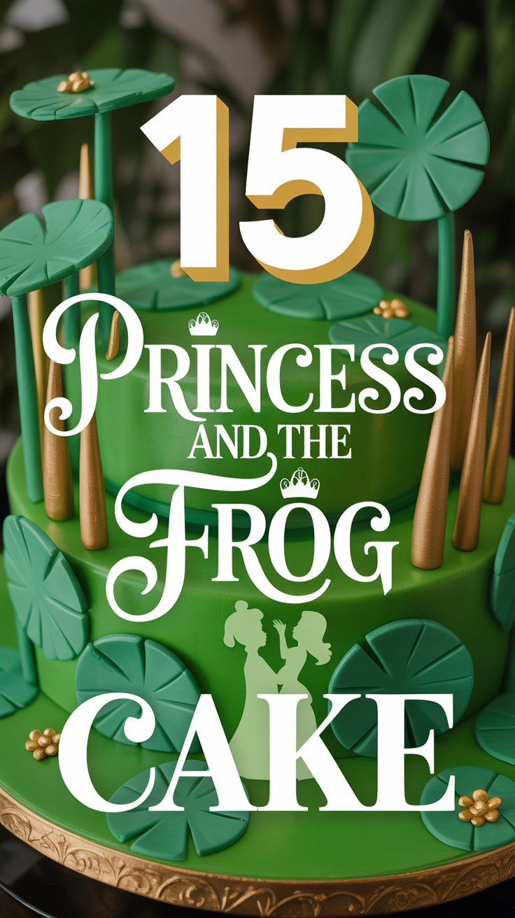 🐸 15 Princess And The Frog Cake