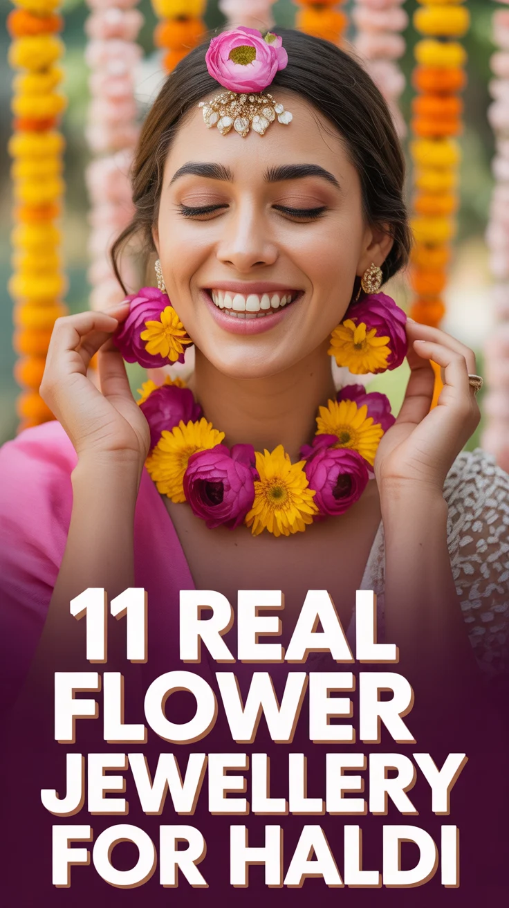 🌼 11 Real Flower Jewellery For Haldi