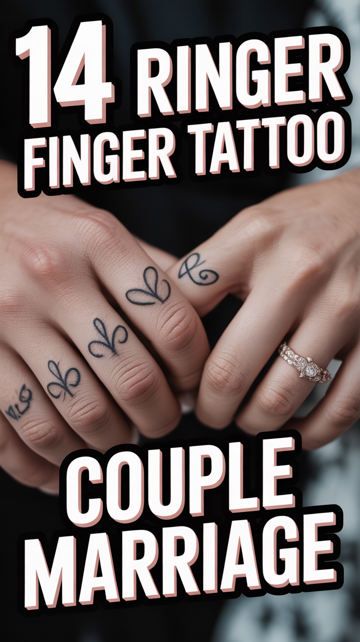💍 14 Ring Finger Tattoo Couple Marriage