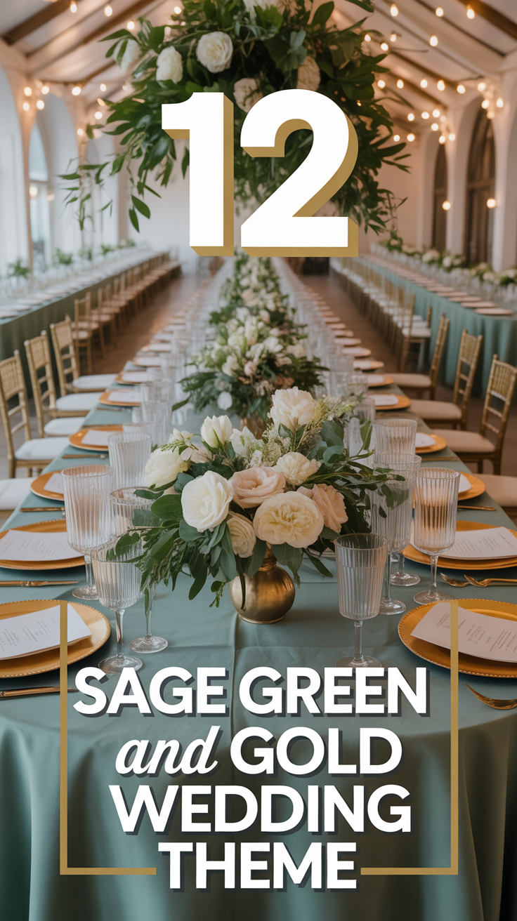 ✨ 12 Sage Green And Gold Wedding Theme