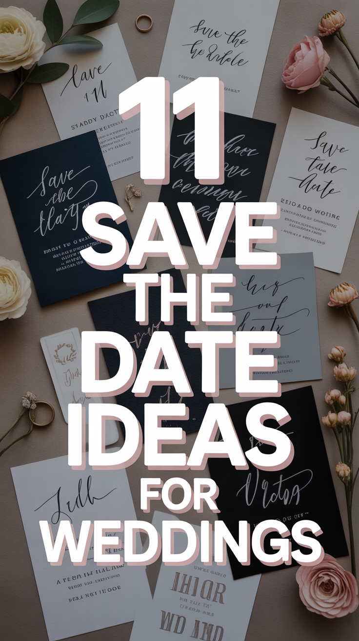 💌 11 Save The Date Ideas For Weddings