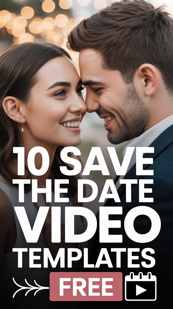 💖 10 Save The Date Video Templates Free