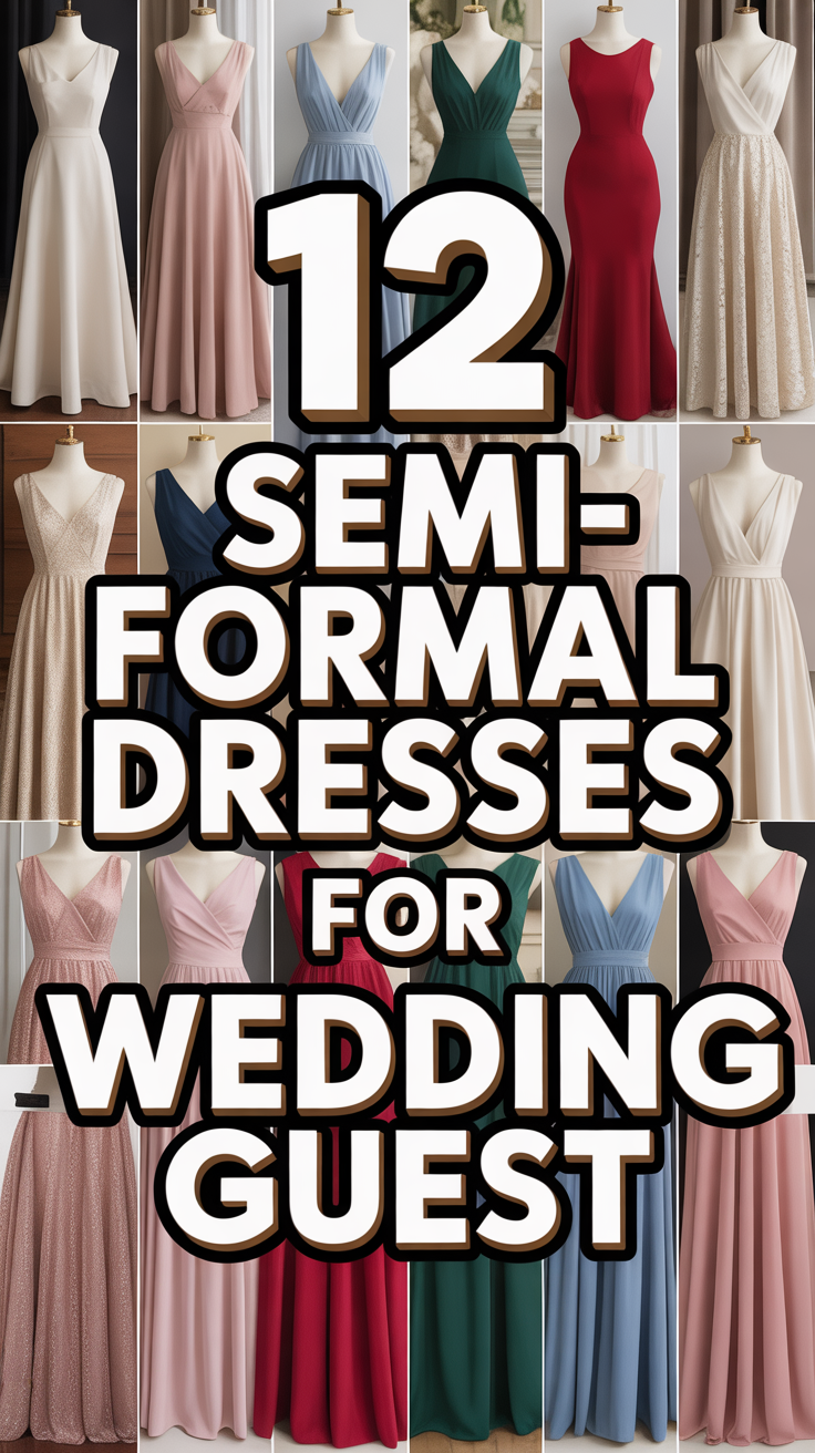👗 12 Semi Formal Dresses For Wedding Guest