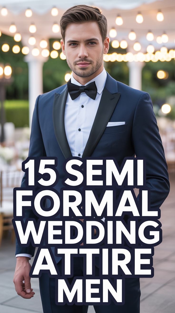 🤵 15 Semi Formal Wedding Attire Men