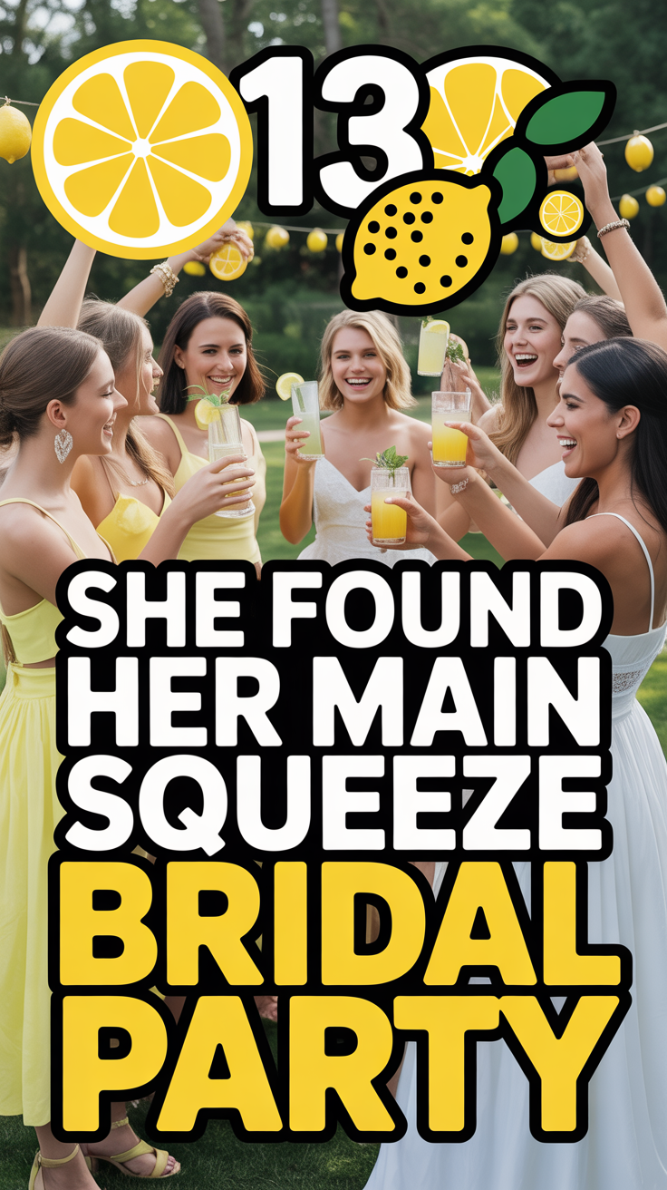 🍋 13 She Found Her Main Squeeze Bridal Party