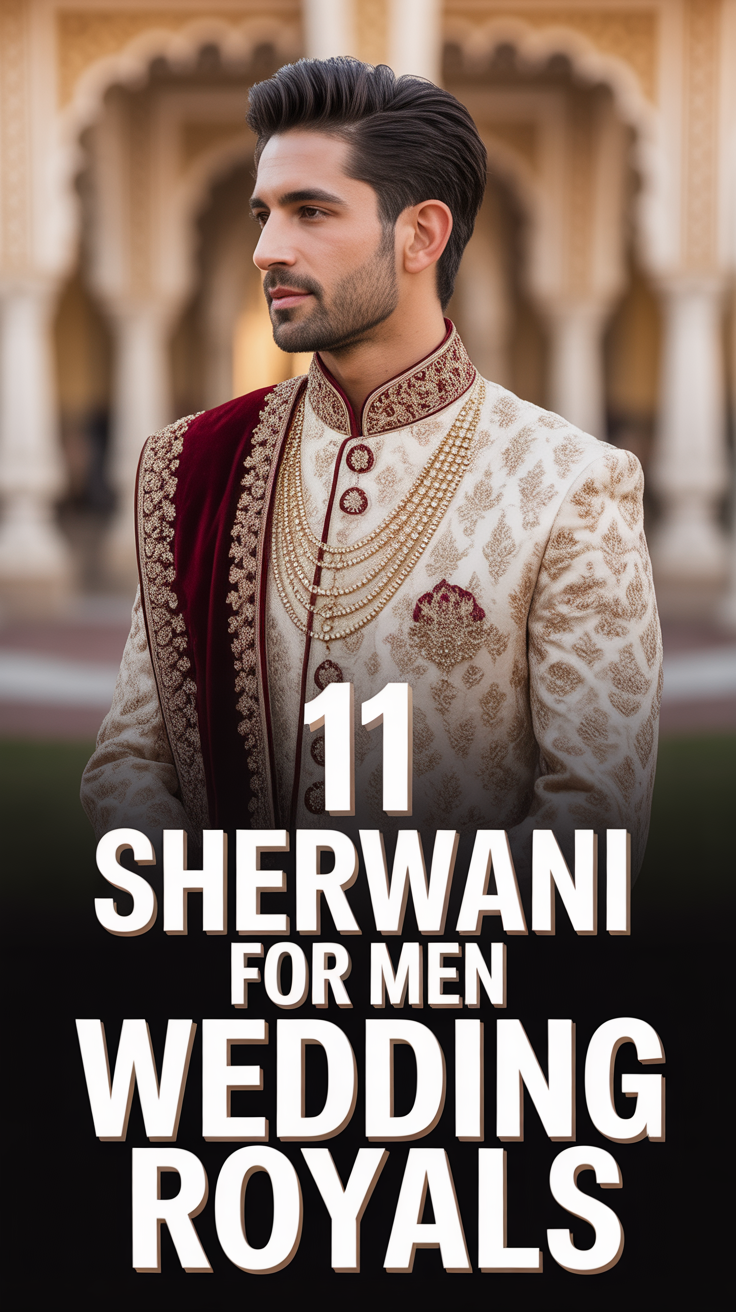 👑 11 Sherwani For Men Wedding Royals