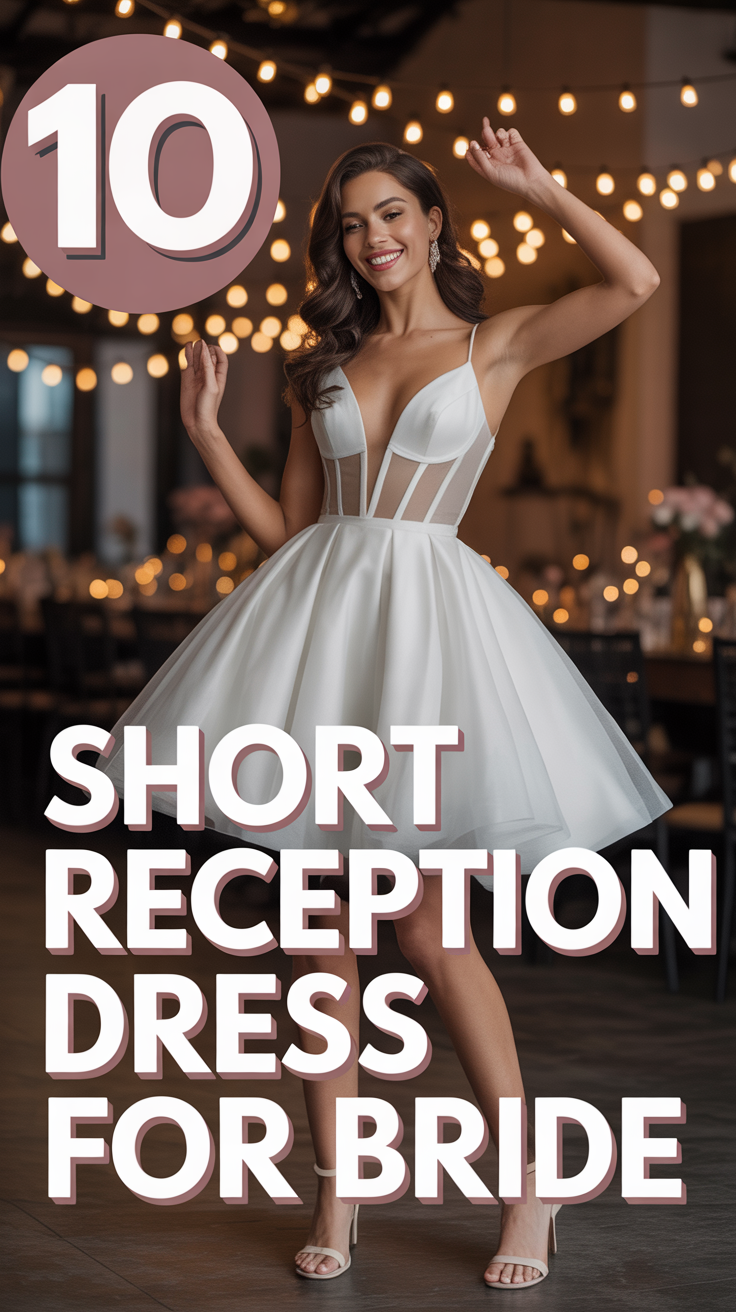 💃 10 Short Reception Dress For Bride