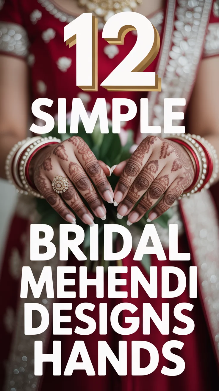 💍 12 Simple Bridal Mehendi Designs Hands