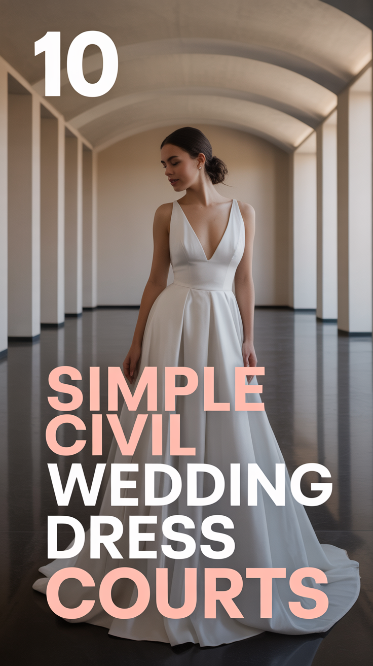 👰 10 Simple Civil Wedding Dress Courts