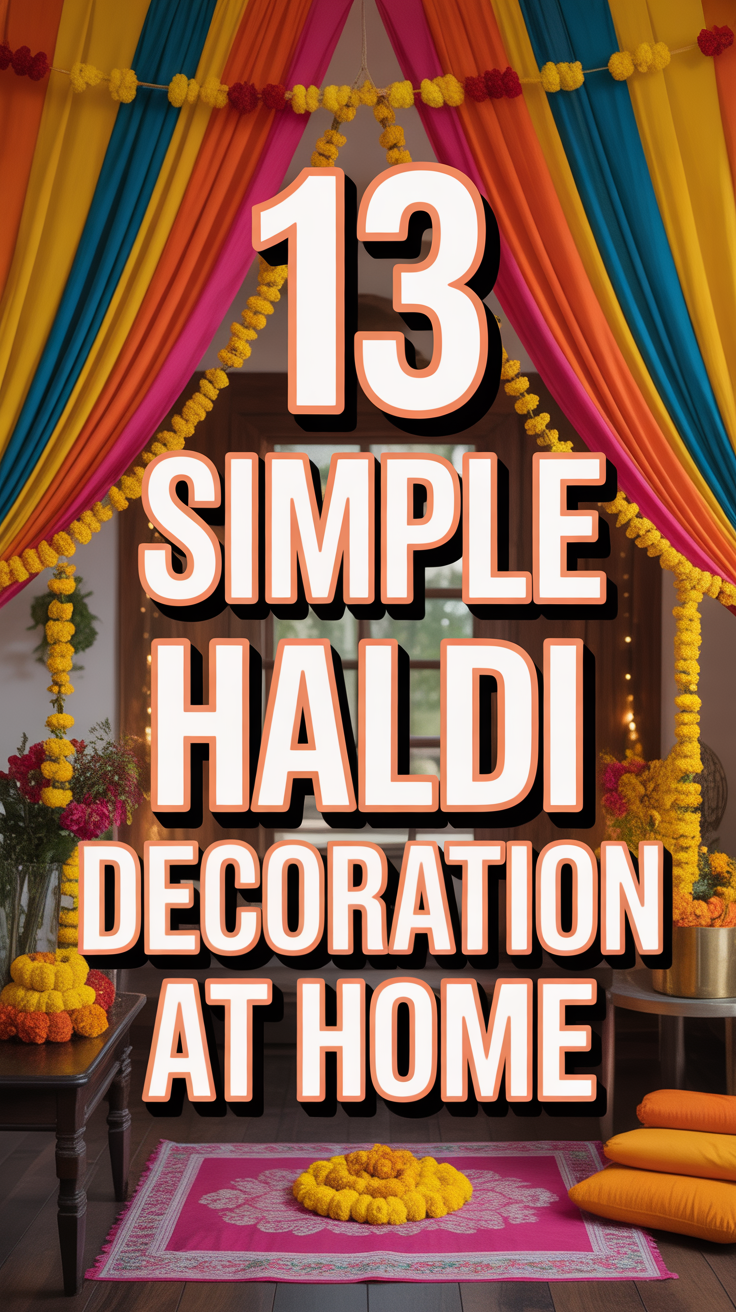 🌼 13 Simple Haldi Decoration At Home