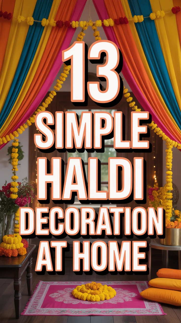 🌼 13 Simple Haldi Decoration At Home