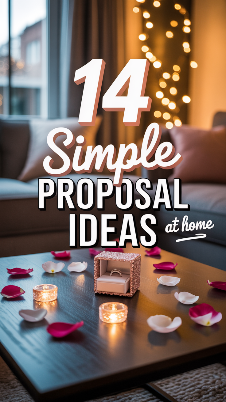 💍 14 Simple Proposal Ideas At Home