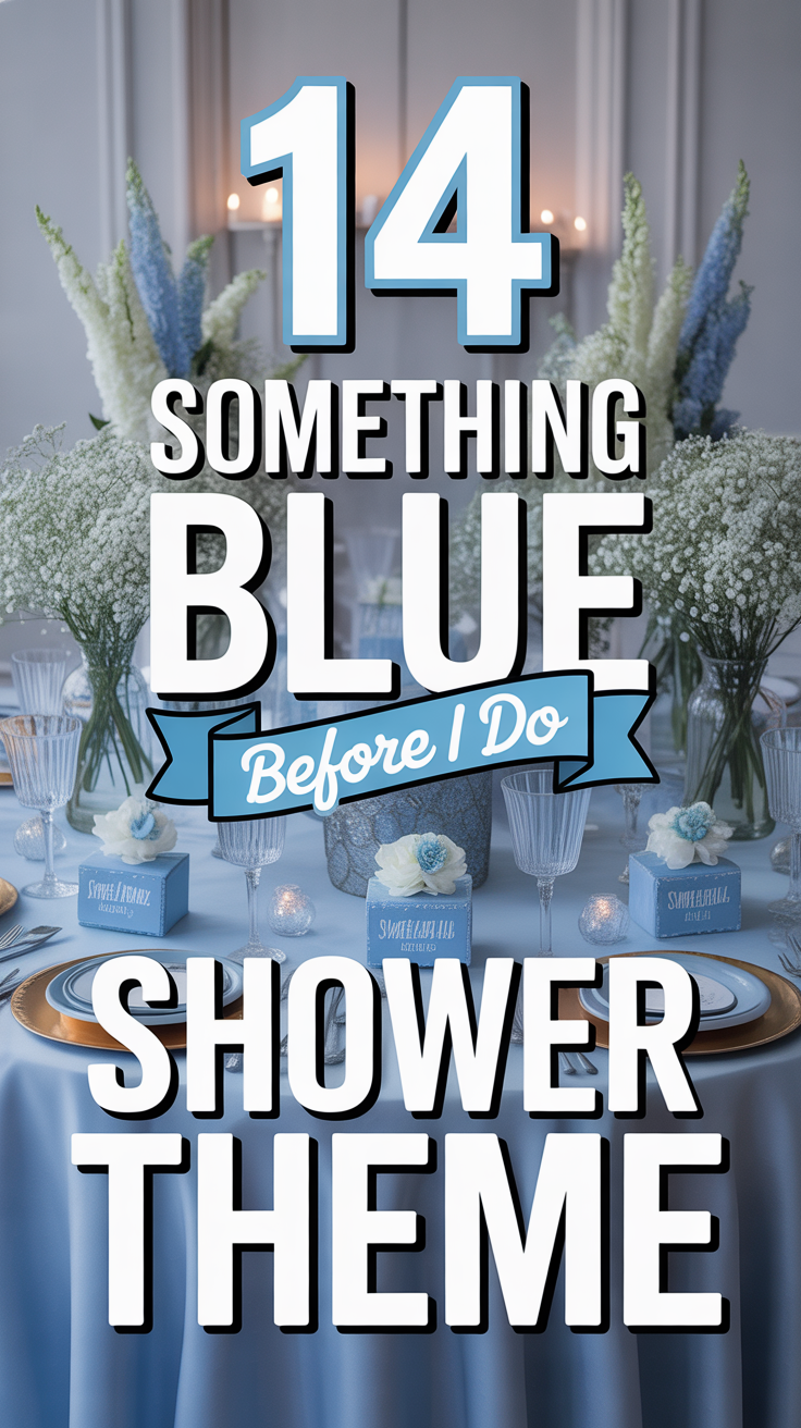 💙 14 Something Blue Before I Do Shower Theme