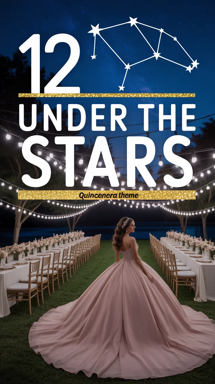 🌌 12 Under The Stars Quinceanera Theme