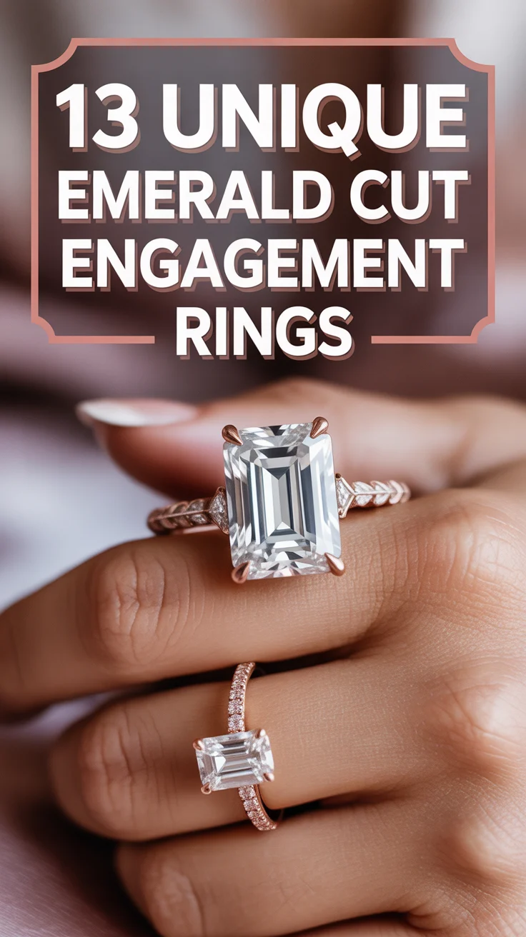 💍 13 Unique Emerald Cut Engagement Rings