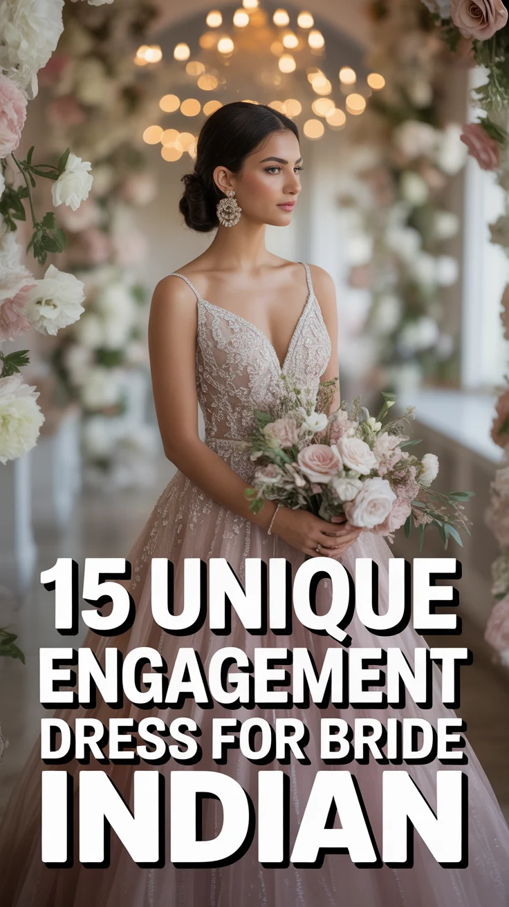 ✨ 15 Unique Engagement Dress For Bride Indian