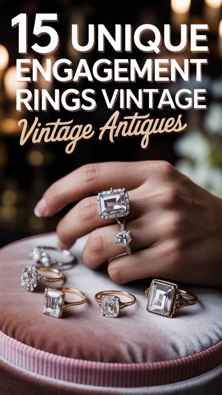 💍 15 Unique Engagement Rings Vintage Antiques