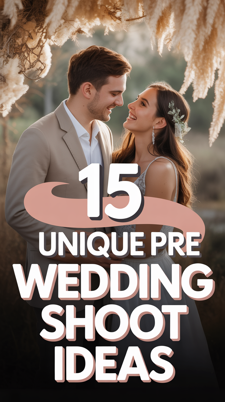 📸 15 Unique Pre Wedding Shoot Ideas