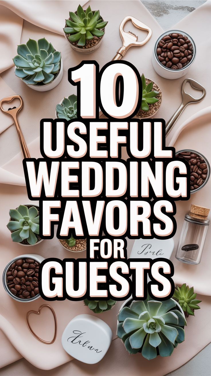 🎁 10 Useful Wedding Favors For Guests