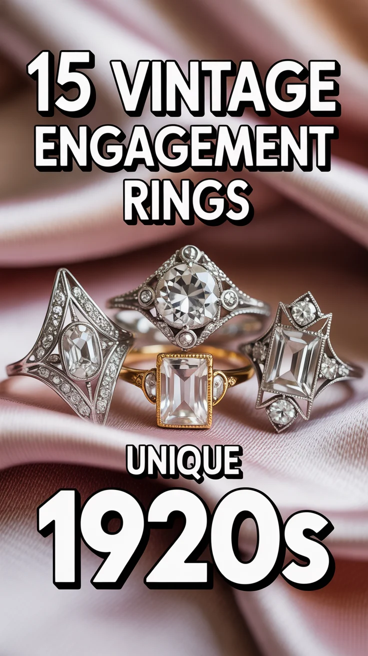 💍 15 Vintage Engagement Rings Unique 1920S