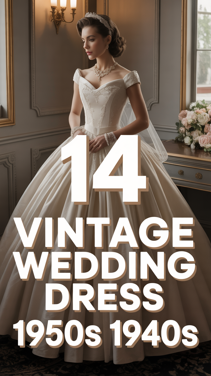 👗 14 Vintage Wedding Dress 1950S 1940S