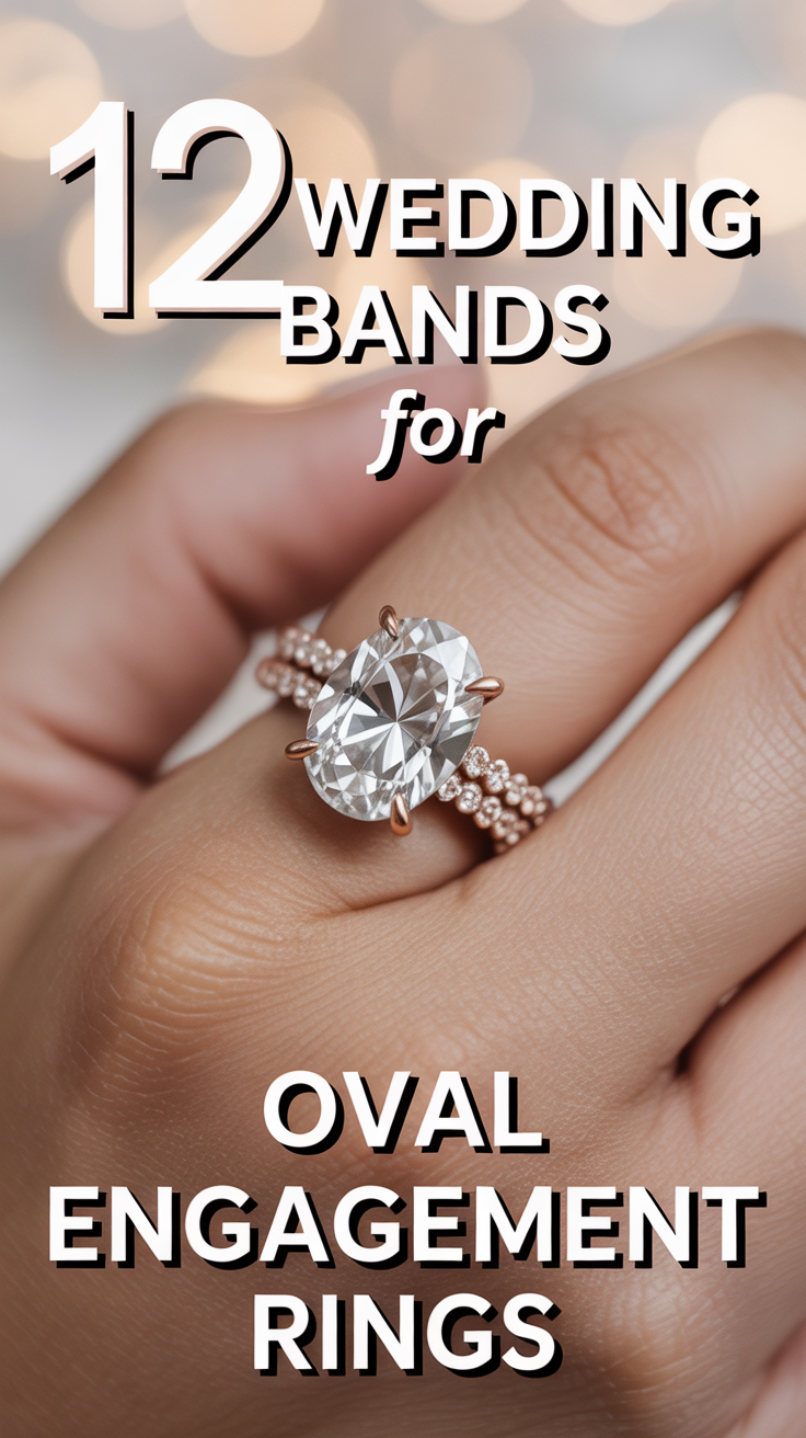 💍 12 Wedding Bands For Oval Engagement Rings