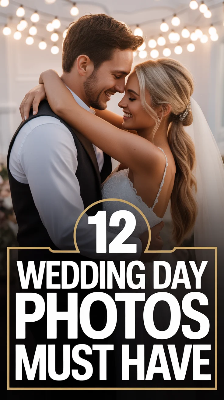 📸 12 Wedding Day Photos Must Have