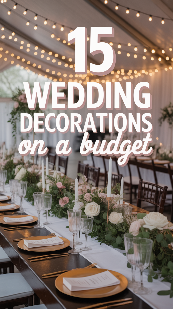 💸 15 Wedding Decorations On A Budget