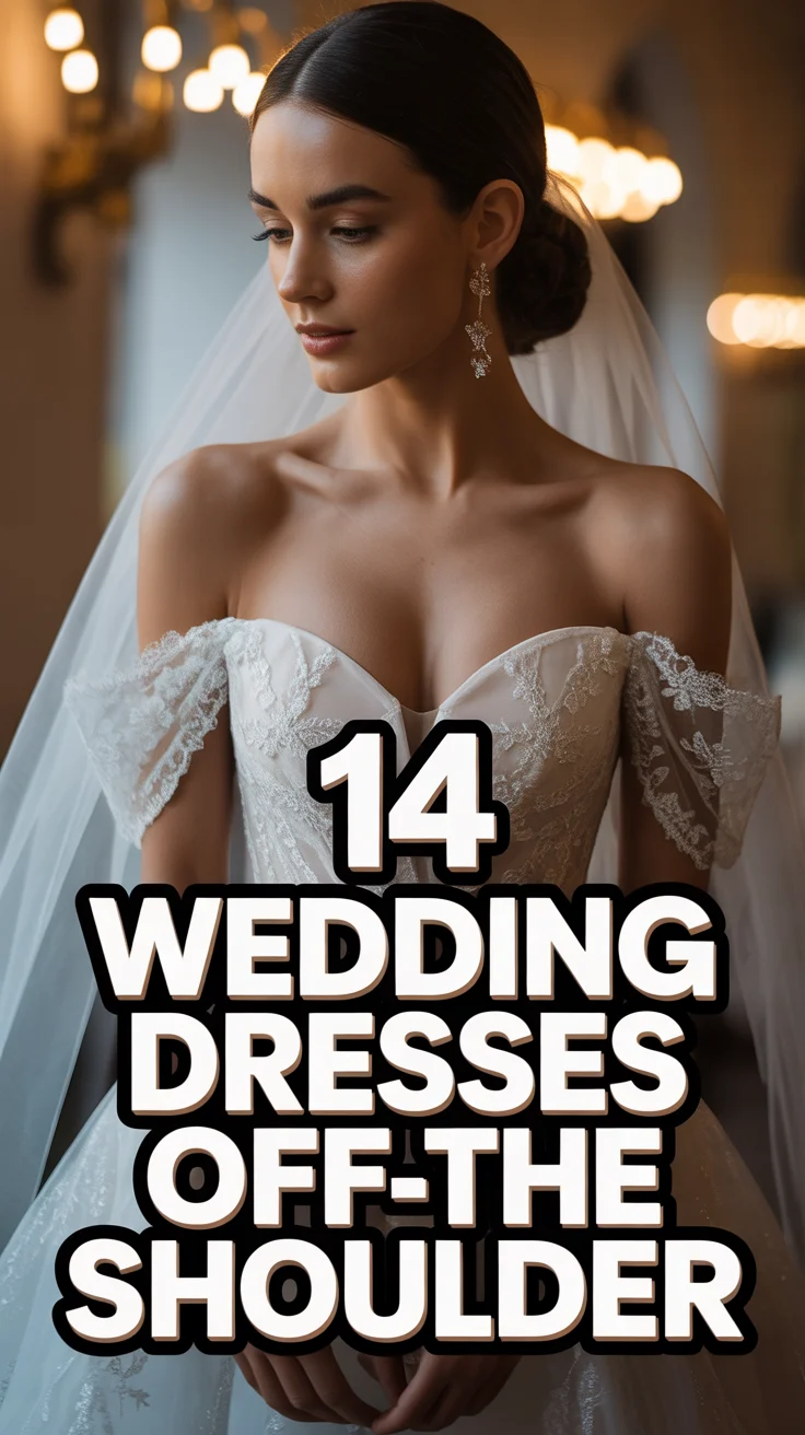 ✨ 14 Wedding Dresses Off The Shoulder