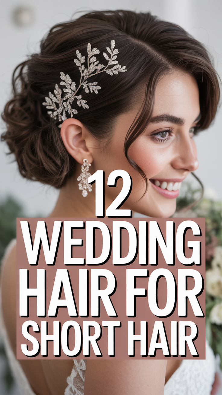 👰‍♀️ 12 Wedding Hair For Short Hair