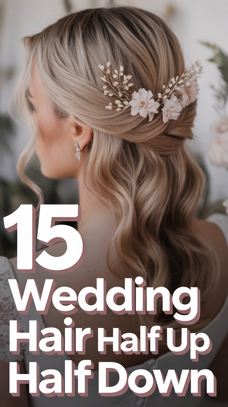 👰🏻 15 Wedding Hair Half Up Half Down