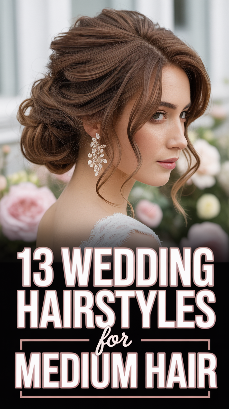 👰‍♀️ 13 Wedding Hairstyles For Medium Hair