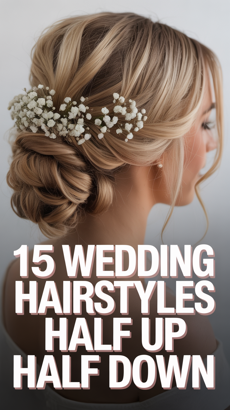 🎀 15 Wedding Hairstyles Half Up Half Down
