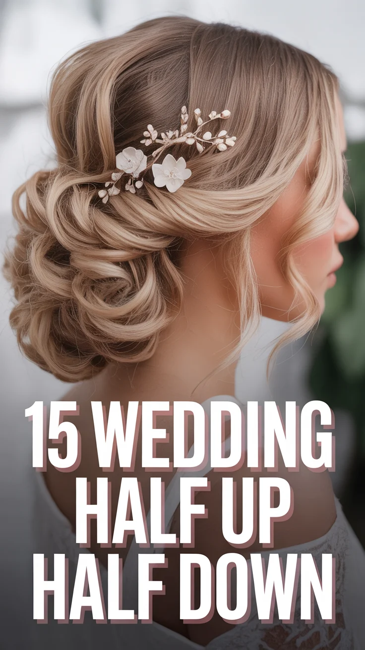 👰‍♀️ 15 Wedding Half Up Half Down