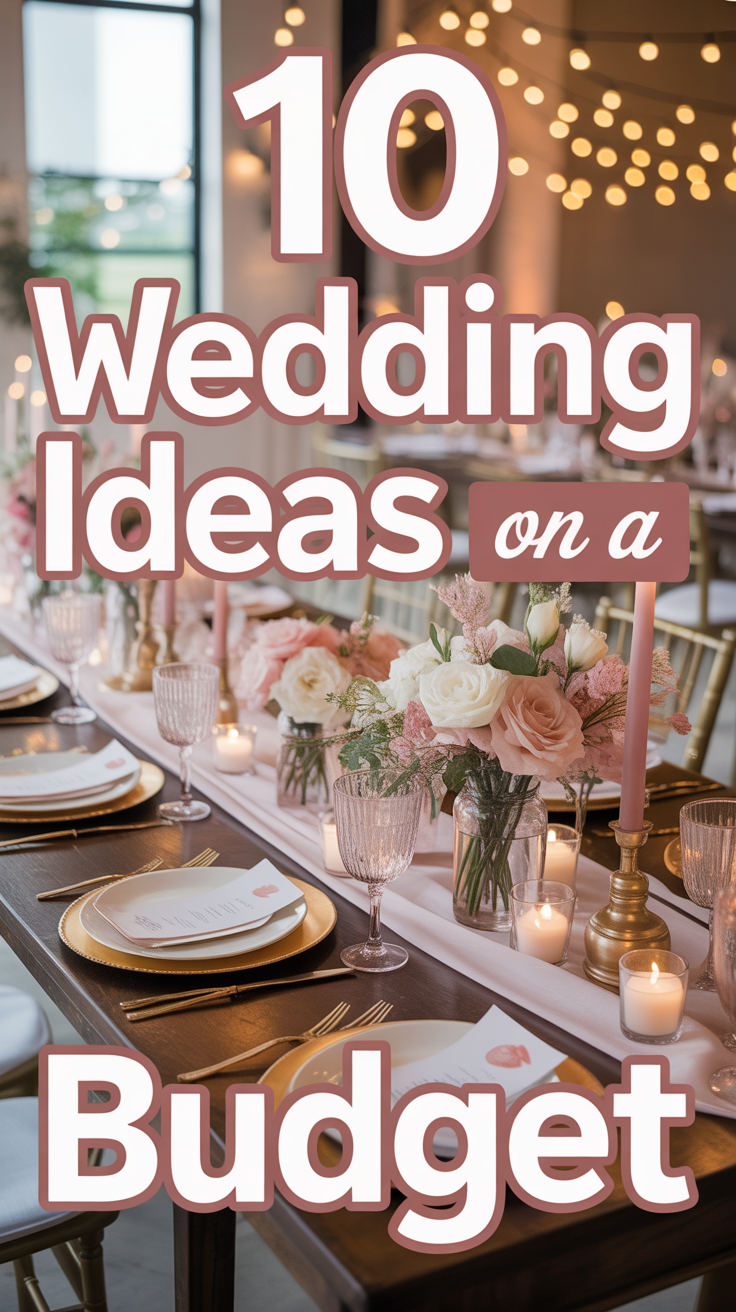💰 10 Wedding Ideas On A Budget
