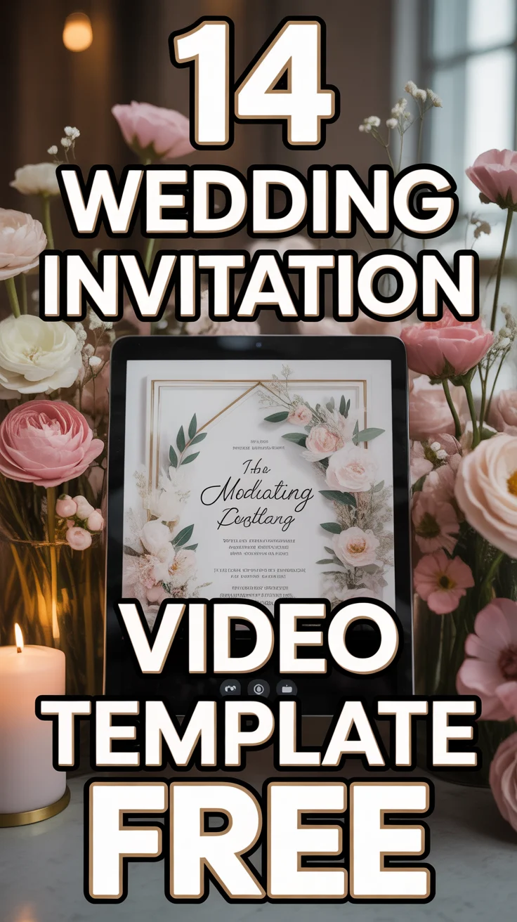 🎬 14 Wedding Invitation Video Template Free