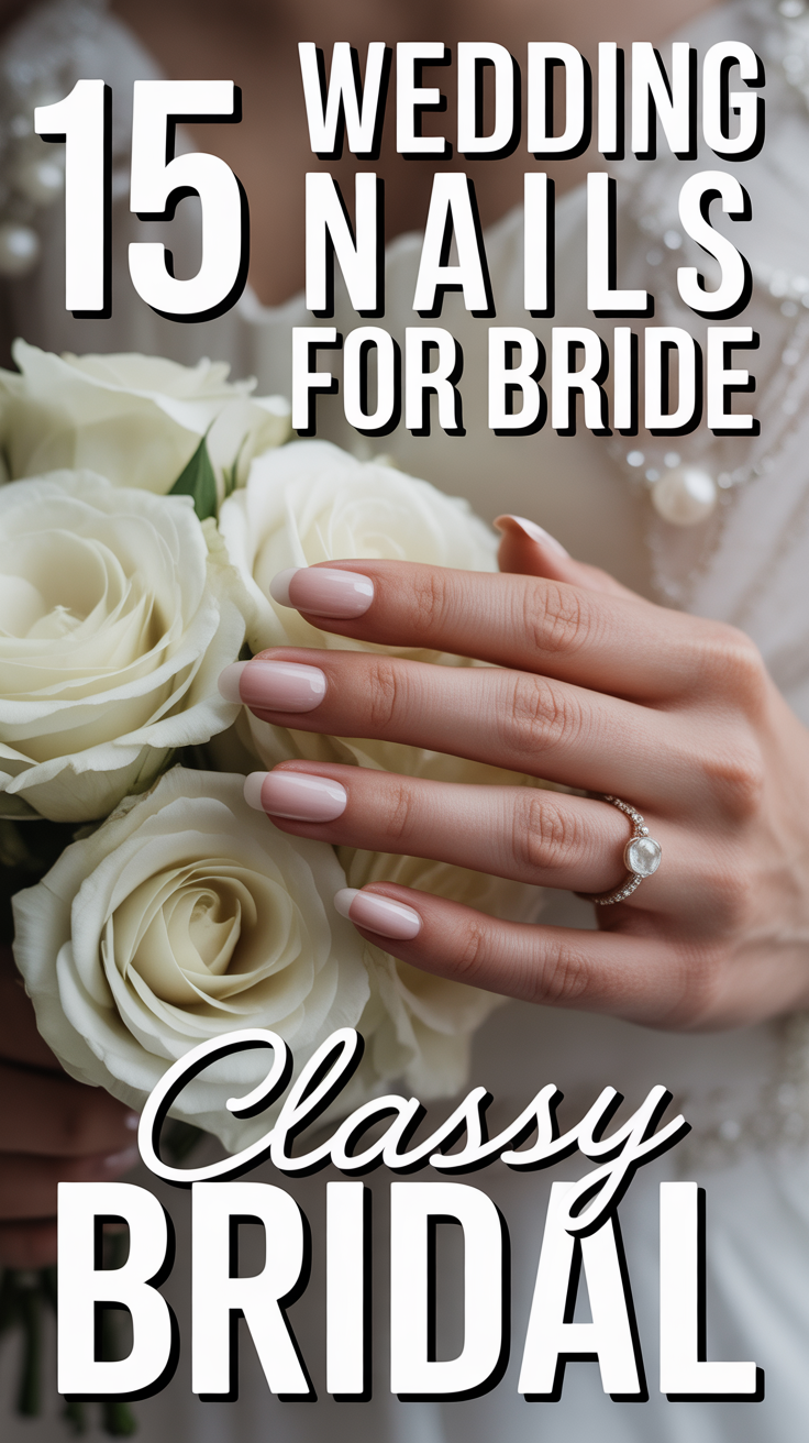 💅 15 Wedding Nails For Bride Classy Bridal