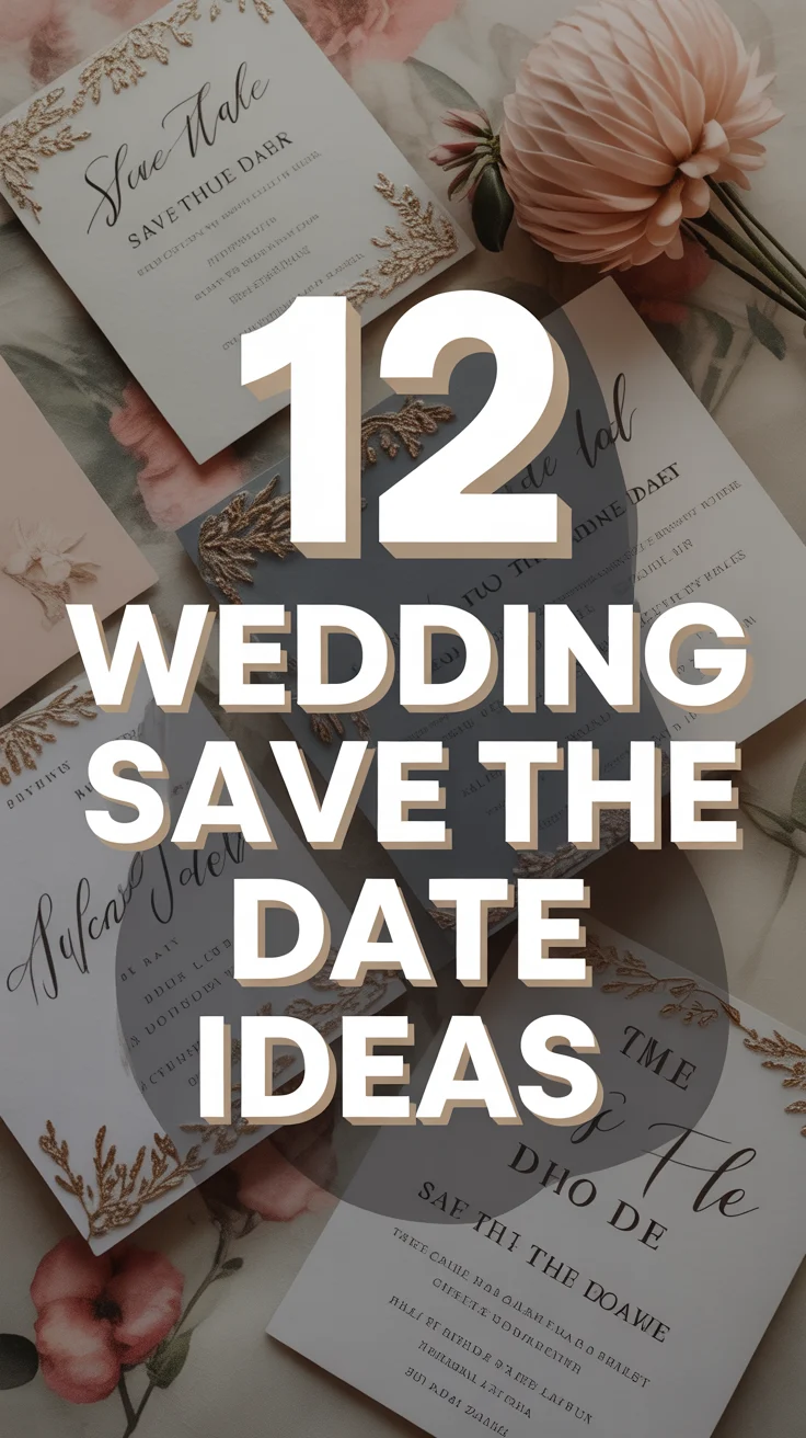 💌 12 Wedding Save The Date Ideas