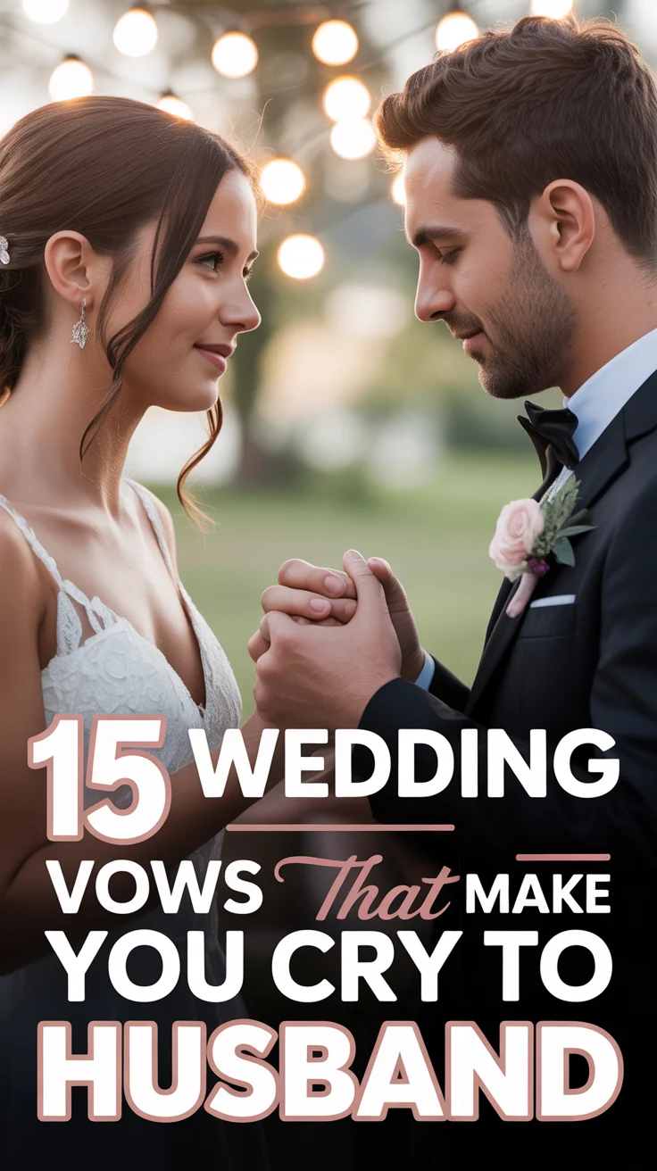 ❤️ 15 Wedding Vows That Make You Cry To Husband