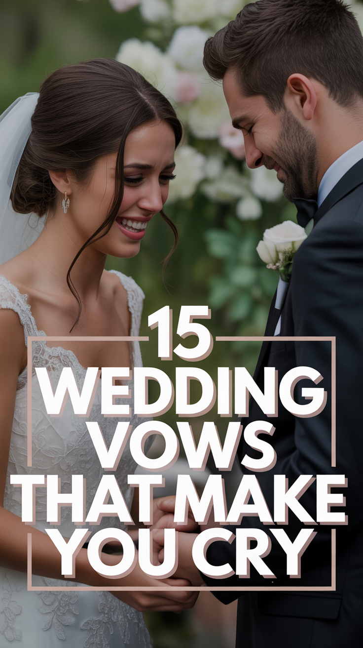 😭 15 Wedding Vows That Make You Cry