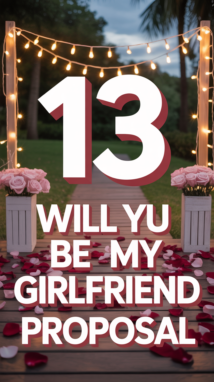 ❤️ 13 Will U Be My Girlfriend Proposal