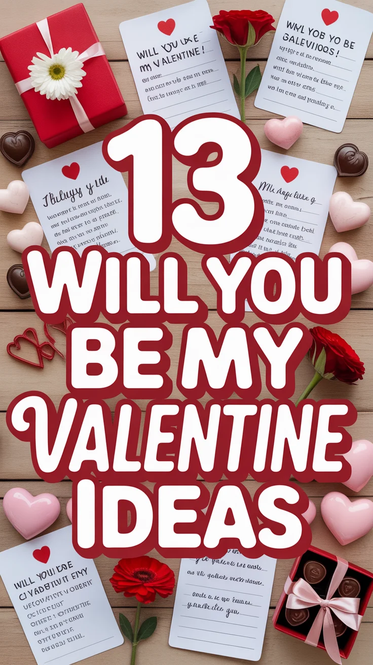 💖 13 Will You Be My Valentine Ideas