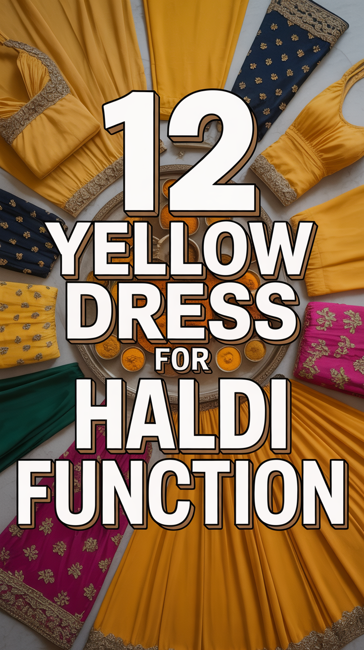 ☀️ 12 Yellow Dress For Haldi Function