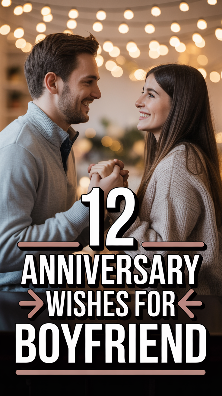 ❤️ 12 Anniversary Wishes For Boyfriend