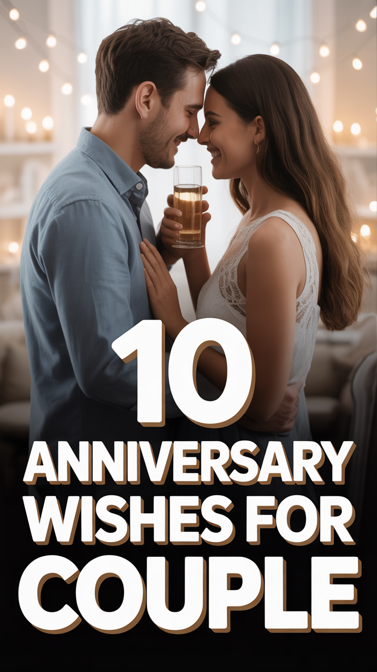 ❤️ 10 Anniversary Wishes For Couple