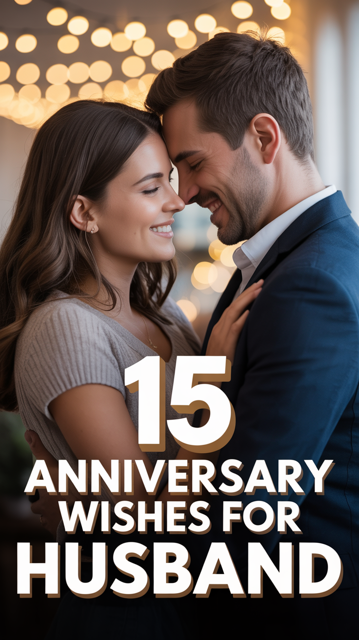 ❤️ 15 Anniversary Wishes For Husband