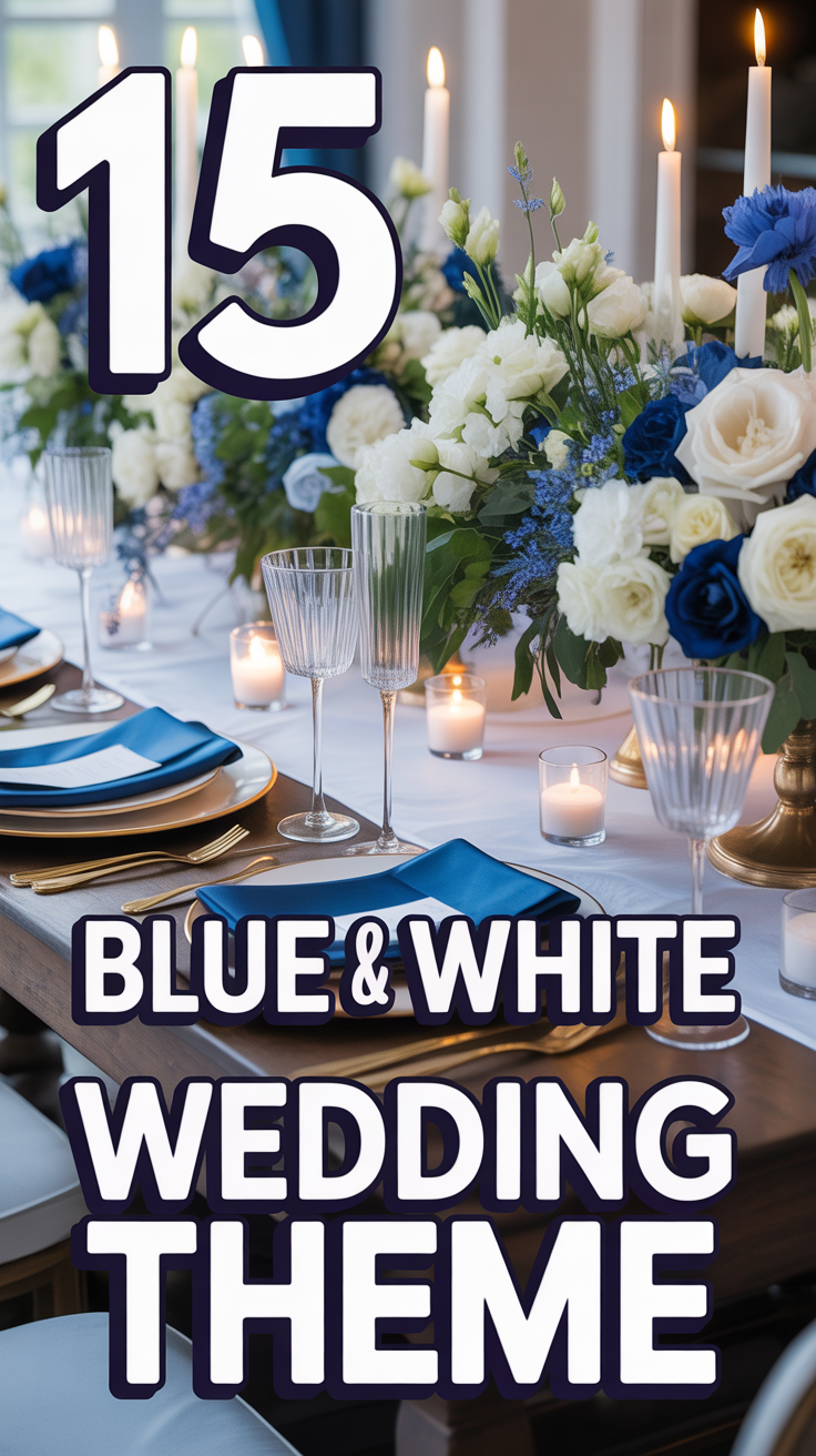 💙 15 Blue And White Wedding Theme