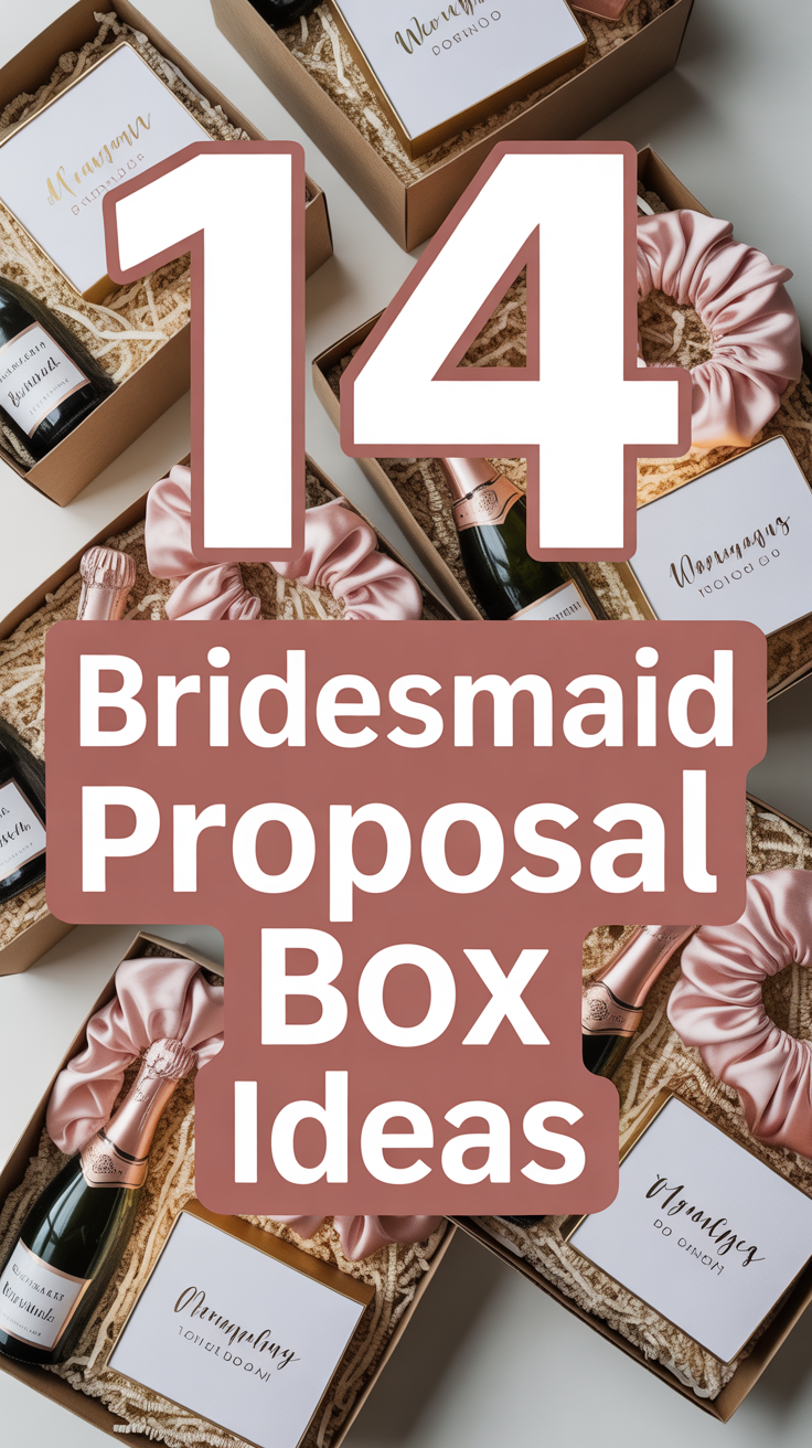 💍 14 Bridesmaid Proposal Box Ideas