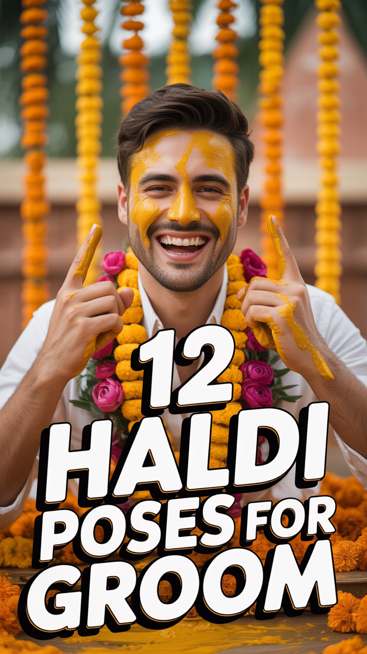 ☀️ 12 Haldi Poses For Groom